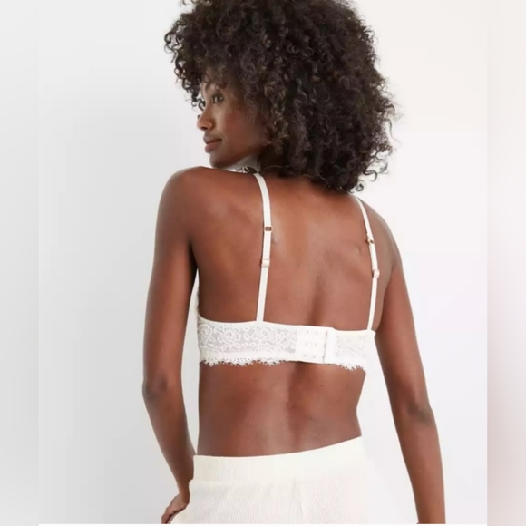 NWOT Aerie Real Power PlungePush Up Eyelash Lace Bra - Picture 8 of 8